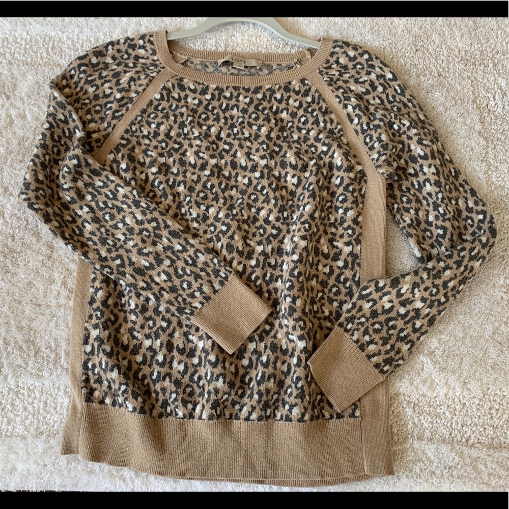 LOFT animal print cheetah sweater
